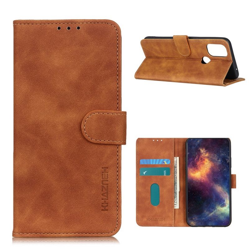 Flip Case voor OnePlus Nord N10 Khazneh Vintage Leereffect