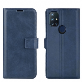 Flip Case voor OnePlus Nord N10 Slank Extreem Leereffect