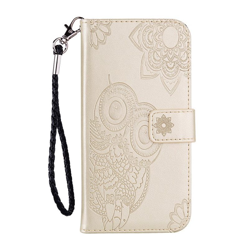 Flip Case voor OnePlus Nord N10 Uil Mandala En Charme