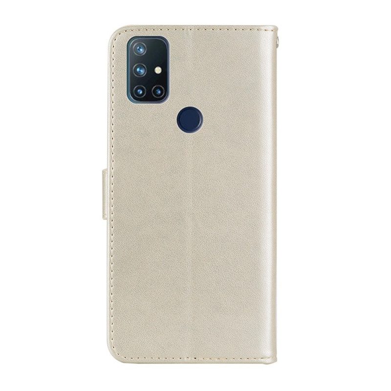 Flip Case voor OnePlus Nord N10 Uil Mandala En Charme