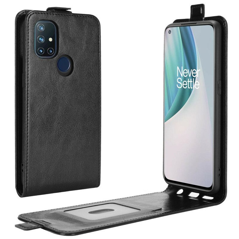 Folio-hoesje voor OnePlus Nord N10 Flip Case Verticale Flap Leer Effect