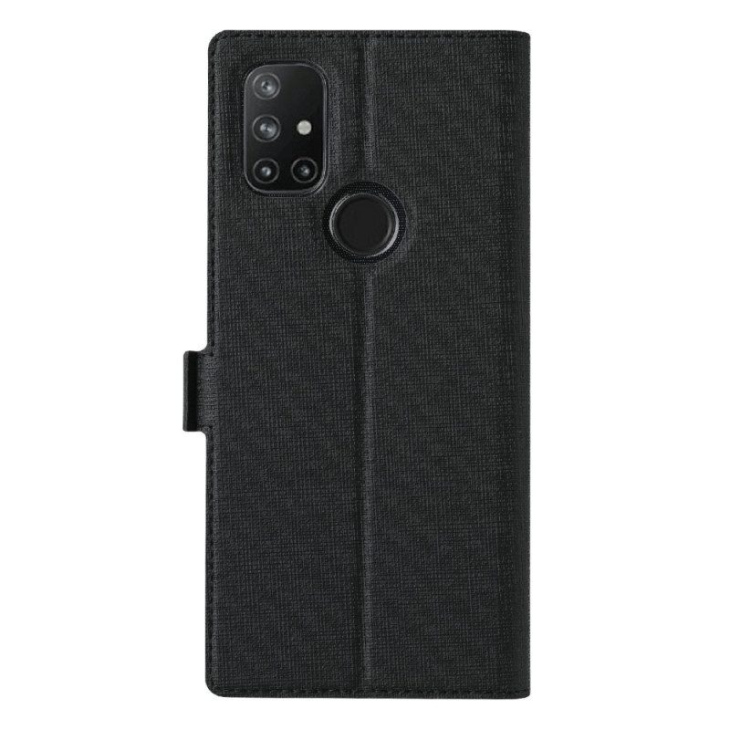 Folio-hoesje voor OnePlus Nord N10 Getextureerde Vili Dmx