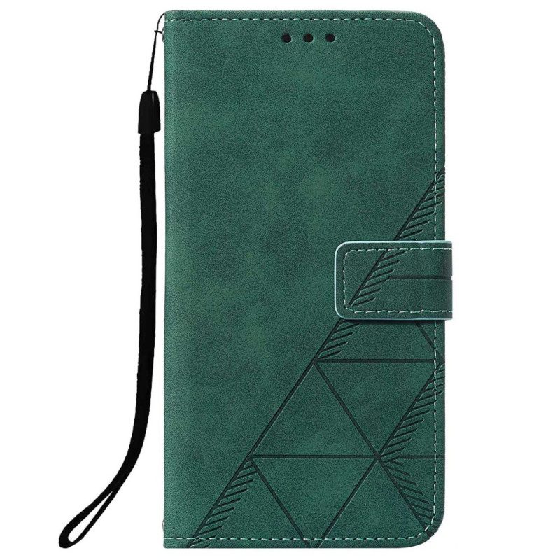 Folio-hoesje voor OnePlus Nord N10 Piramide Leereffect