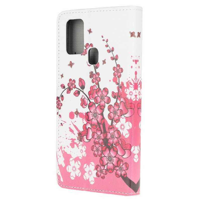 Folio-hoesje voor OnePlus Nord N10 Tropische Bloemen