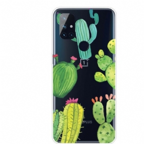 Hoesje voor OnePlus Nord N10 Aquarel Cactussen