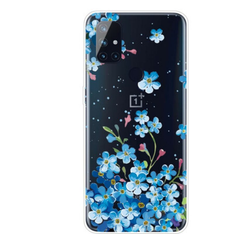 Hoesje voor OnePlus Nord N10 Blauwe Bloemen