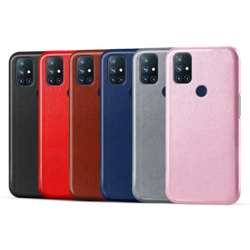 Hoesje voor OnePlus Nord N10 Ksq Leereffect