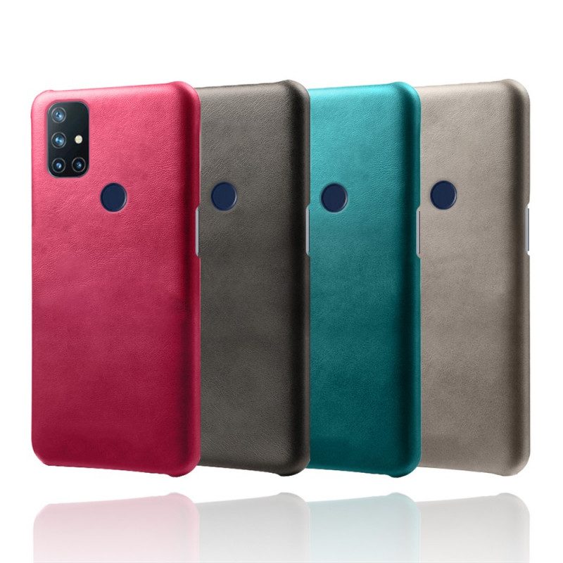 Hoesje voor OnePlus Nord N10 Ksq Leereffect