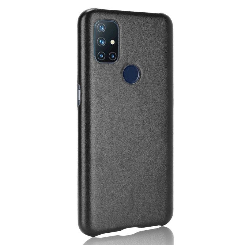 Hoesje voor OnePlus Nord N10 Litchi Performance Leereffect