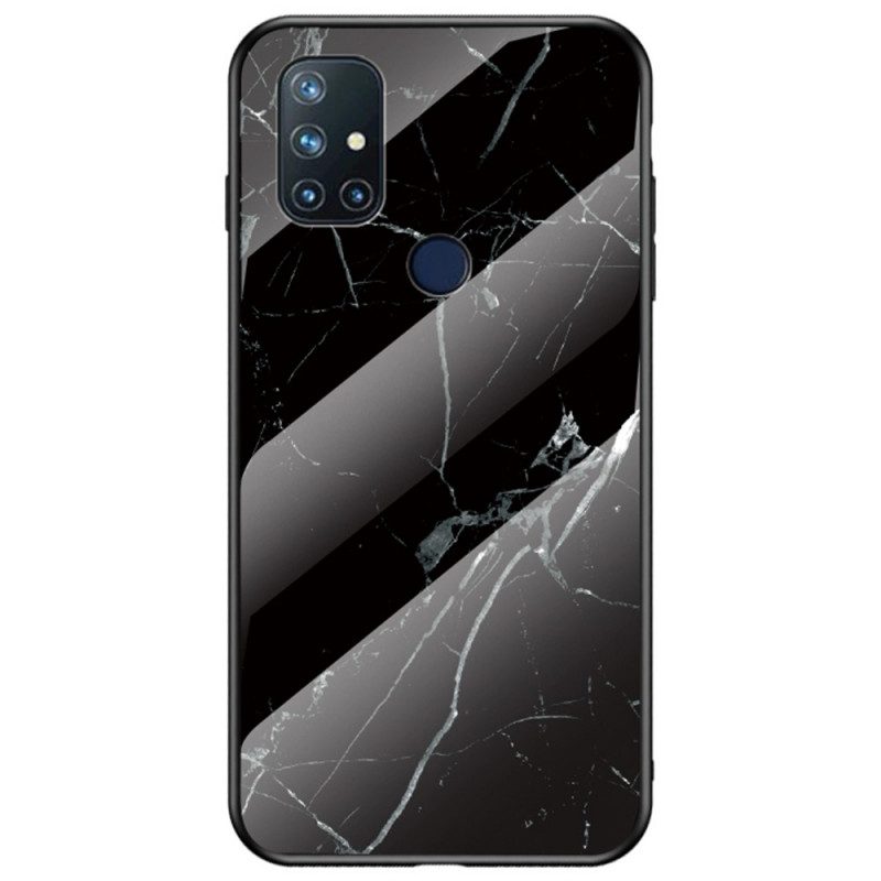 Hoesje voor OnePlus Nord N10 Marmeren Kleuren Gehard Glas