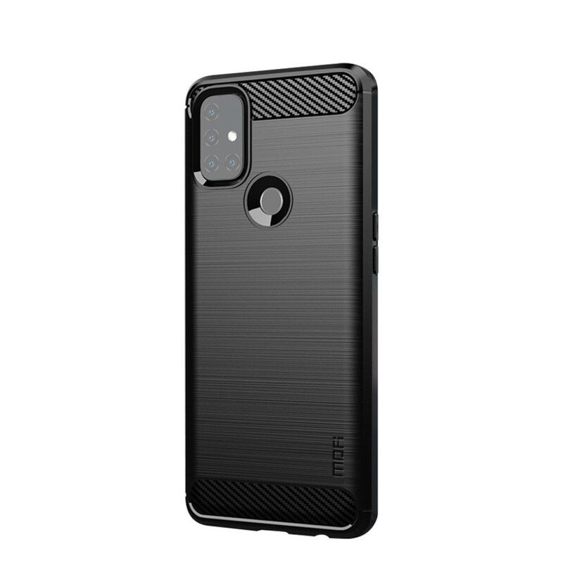 Hoesje voor OnePlus Nord N10 Mofi Geborsteld Koolstofvezel