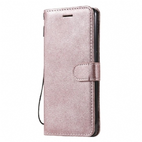 Leren Hoesje voor OnePlus Nord N10 Met Ketting Strappy Leereffect