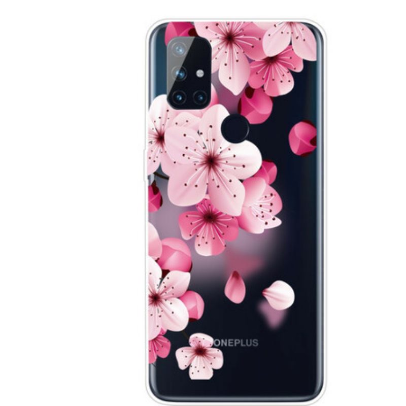 Telefoonhoesje voor OnePlus Nord N10 Kleine Roze Bloemen