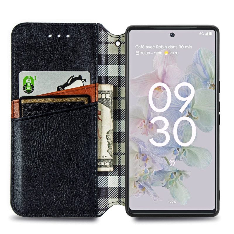 Bescherming Hoesje voor Google Pixel 6A Folio-hoesje 3d Patroon