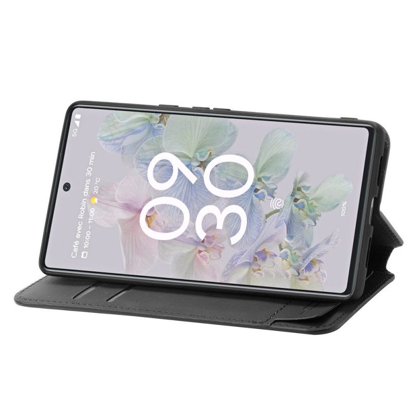 Bescherming Hoesje voor Google Pixel 6A Folio-hoesje Caseneo Rfid-ontwerp