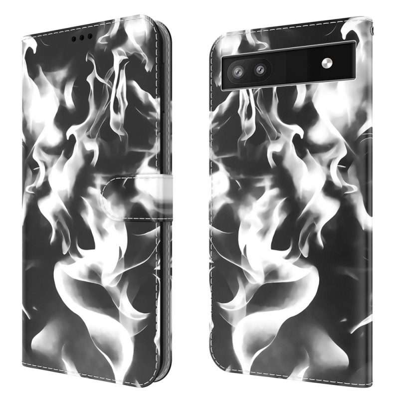 Leren Hoesje voor Google Pixel 6A Abstract Patroon