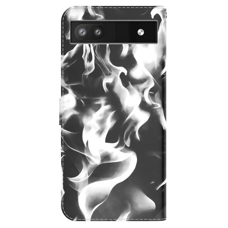 Leren Hoesje voor Google Pixel 6A Abstract Patroon