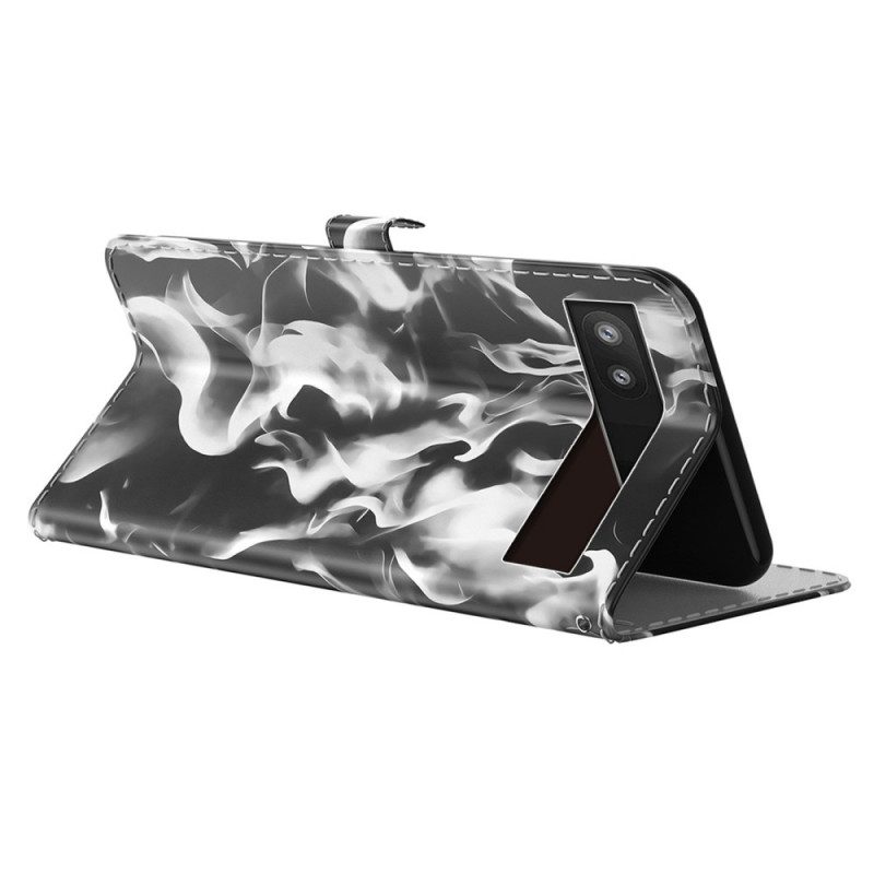 Leren Hoesje voor Google Pixel 6A Abstract Patroon