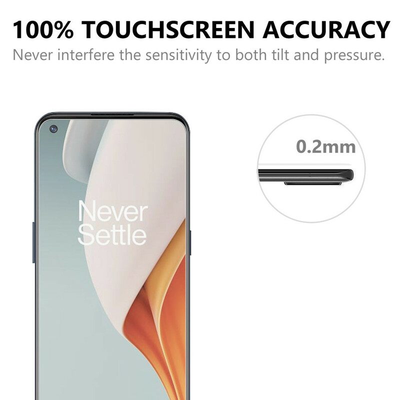 Arc Edge Gehard Glas Bescherming (0.2Mm) Voor Het Oneplus Nord N100 Scherm