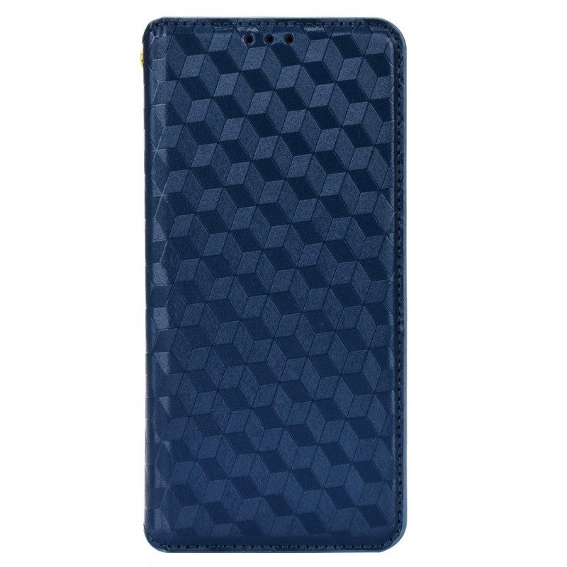 Bescherming Hoesje voor OnePlus Nord N100 Folio-hoesje 3d Diamant Leereffect