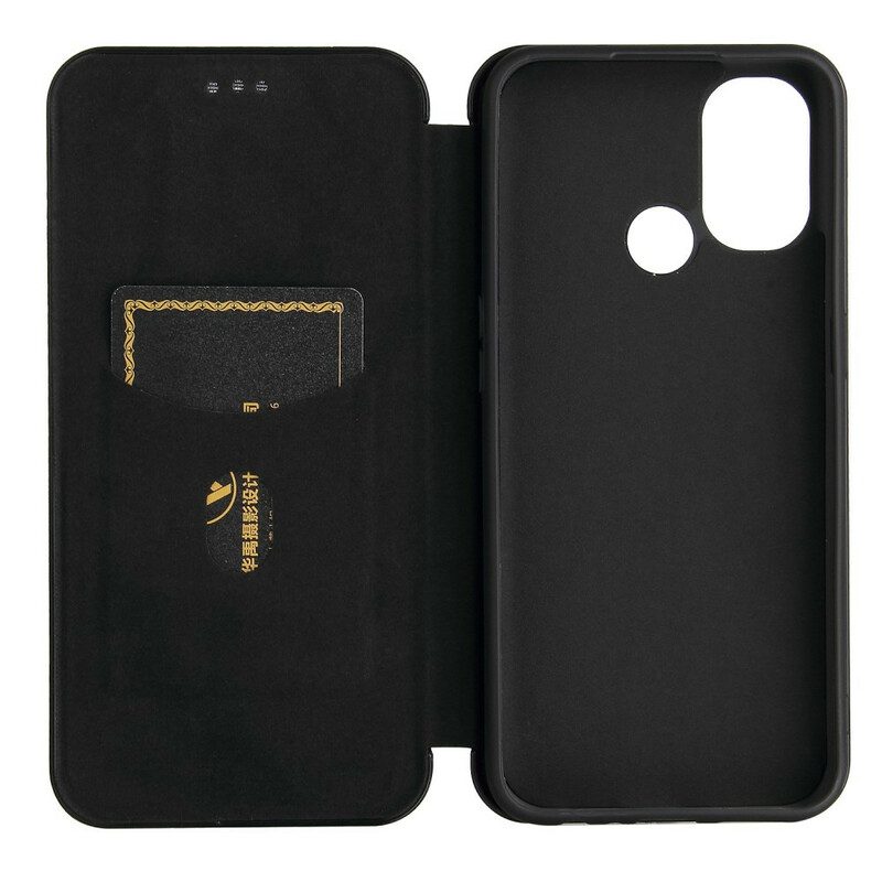 Bescherming Hoesje voor OnePlus Nord N100 Folio-hoesje Koolstofvezel