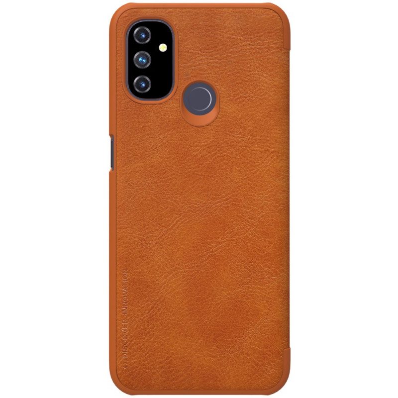 Bescherming Hoesje voor OnePlus Nord N100 Folio-hoesje Nillkin Qin-serie