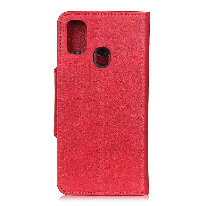 Flip Case voor OnePlus Nord N100 Decoratieve Knoop Van Imitatieleer