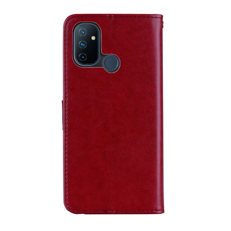 Flip Case voor OnePlus Nord N100 Uil Mandala En Charme