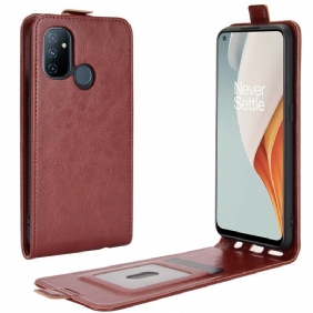 Folio-hoesje voor OnePlus Nord N100 Flip Case Verticale Flap Leer Effect