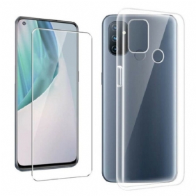 Hoesje voor OnePlus Nord N100 Combo En Scherm Van Gehard Glas