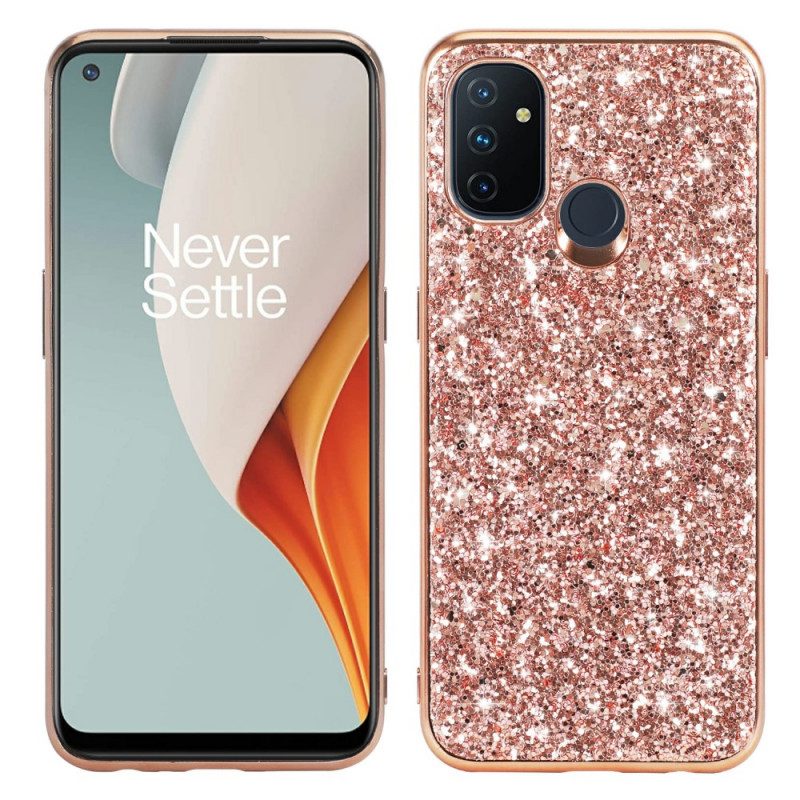 Hoesje voor OnePlus Nord N100 Glitter Hybride