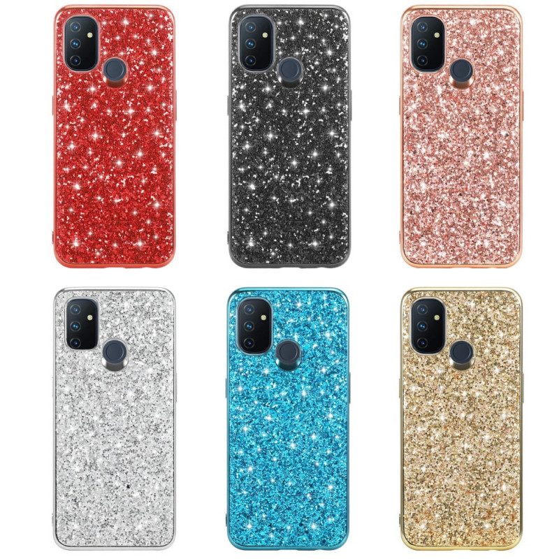 Hoesje voor OnePlus Nord N100 Glitter Hybride