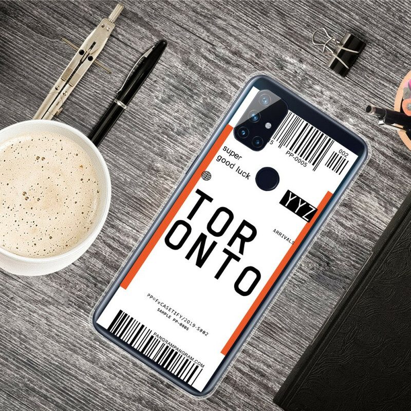 Hoesje voor OnePlus Nord N100 Instapkaart Naar Tokio