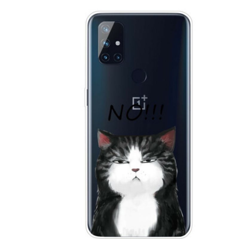 Hoesje voor OnePlus Nord N100 De Kat Die Nee Zegt