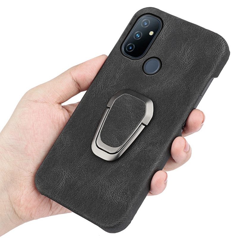 Hoesje voor OnePlus Nord N100 Leather Effect Ring-ondersteuning Nieuwe Kleuren