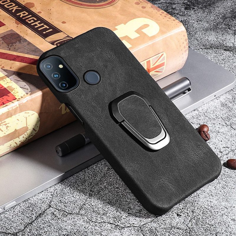 Hoesje voor OnePlus Nord N100 Leather Effect Ring-ondersteuning Nieuwe Kleuren