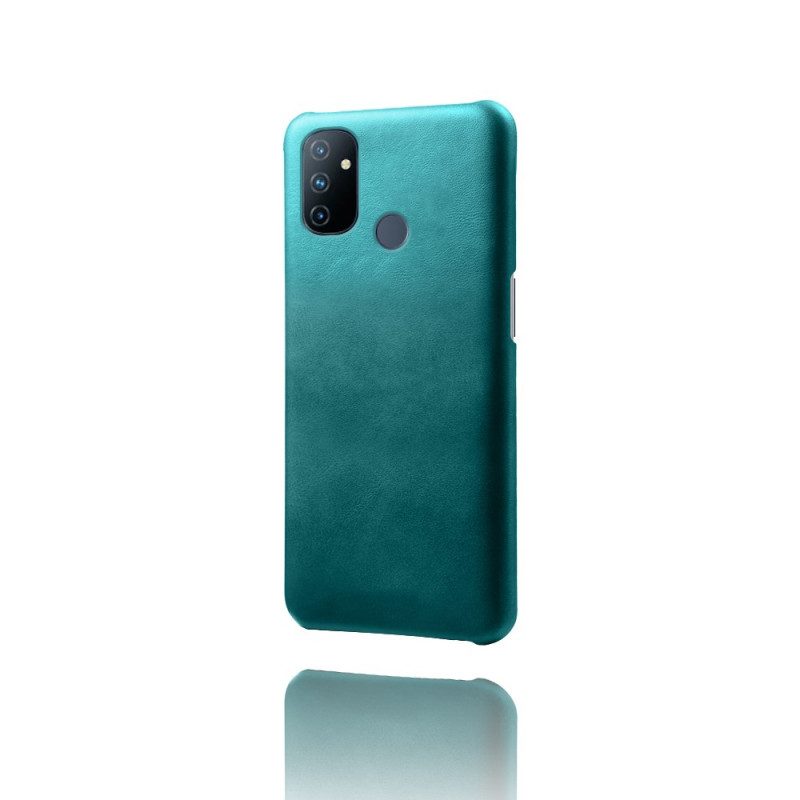 Hoesje voor OnePlus Nord N100 Leer-effect