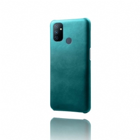 Hoesje voor OnePlus Nord N100 Leer-effect