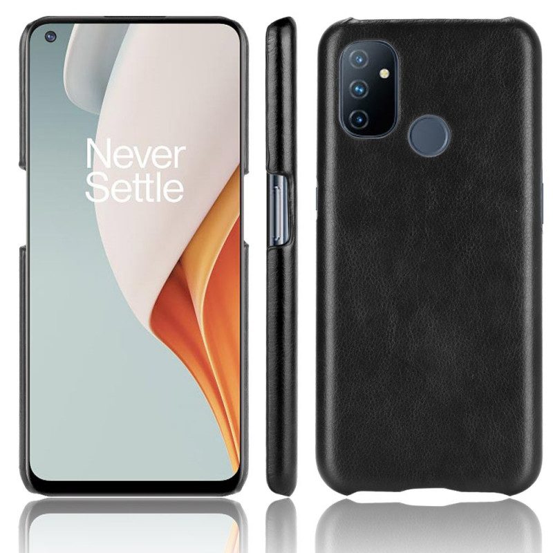 Hoesje voor OnePlus Nord N100 Litchi Performance Leereffect