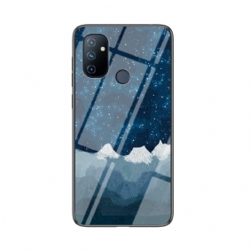 Hoesje voor OnePlus Nord N100 Sterrenhemel Gehard Glas