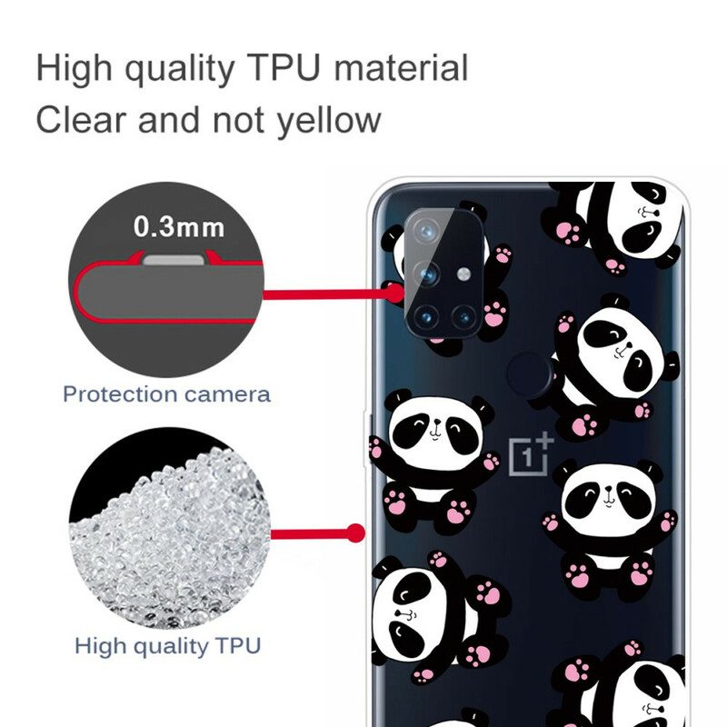 Hoesje voor OnePlus Nord N100 Top Panda's Plezier