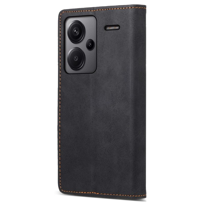 Bescherming Hoesje Xiaomi Redmi Note 13 Pro Plus 5g Ledereffect