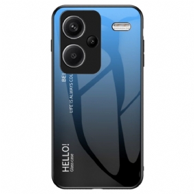 Case Hoesje Xiaomi Redmi Note 13 Pro Plus 5g Telefoonhoesje Gradiënt Gehard Glas