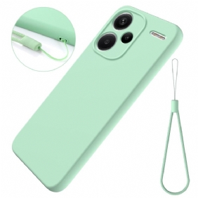 Cover Hoesje Xiaomi Redmi Note 13 Pro Plus 5g Telefoonhoesje Vloeibare Siliconen Band