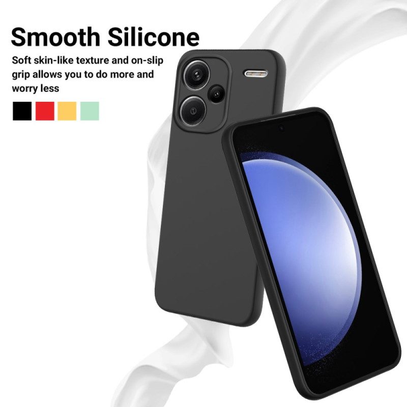 Cover Hoesje Xiaomi Redmi Note 13 Pro Plus 5g Telefoonhoesje Vloeibare Siliconen Band