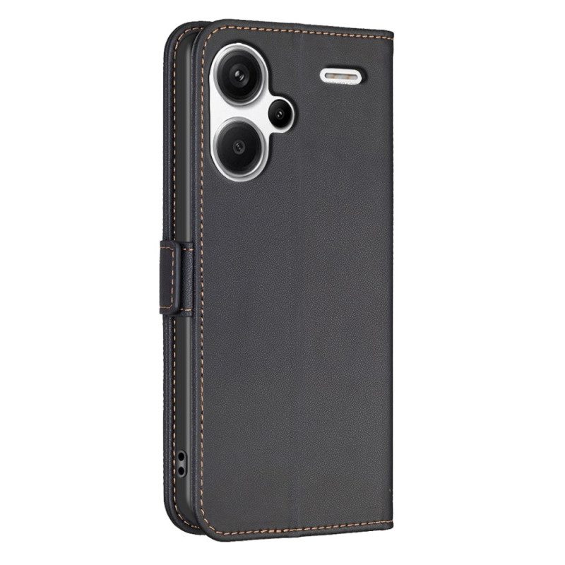 Flip Case Leren Xiaomi Redmi Note 13 Pro Plus 5g Binfen Kleur