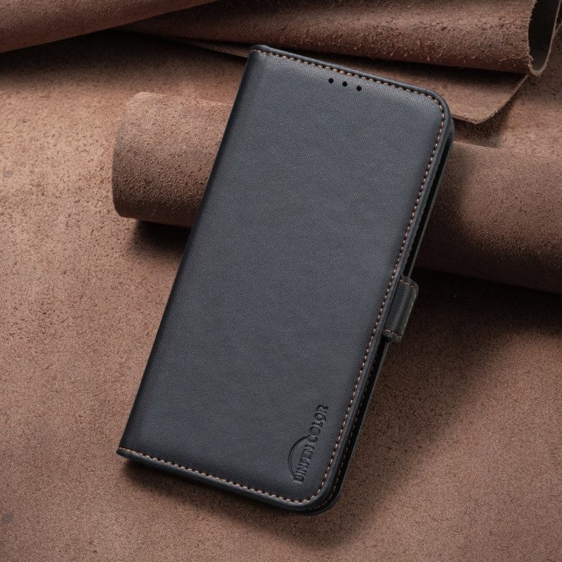 Flip Case Leren Xiaomi Redmi Note 13 Pro Plus 5g Binfen Kleur