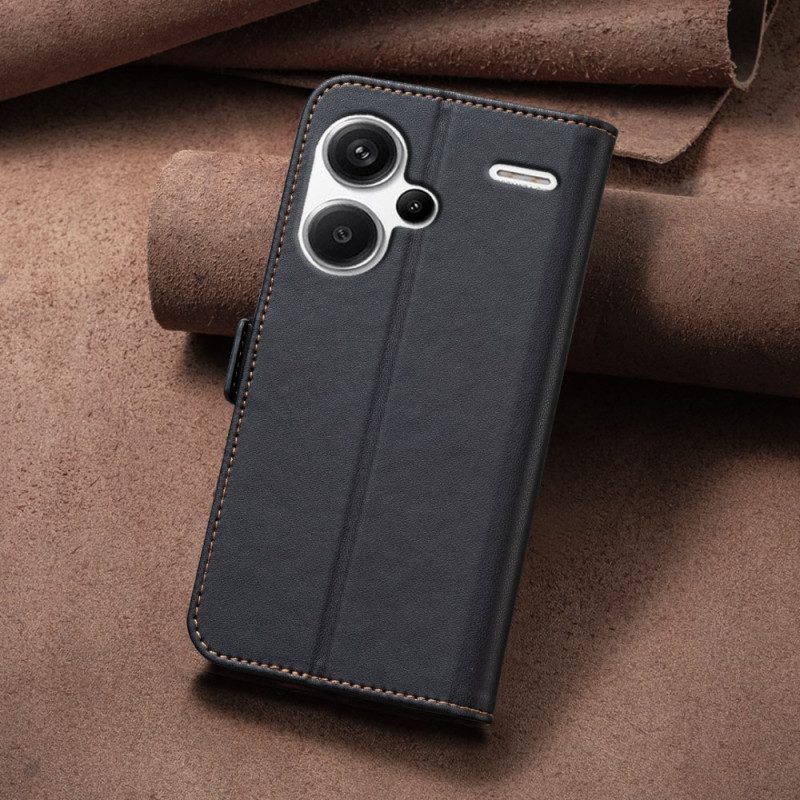 Flip Case Leren Xiaomi Redmi Note 13 Pro Plus 5g Binfen Kleur