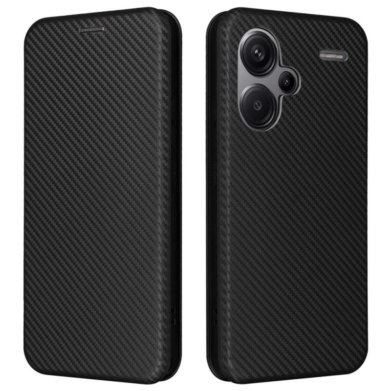 Folio-hoesje Xiaomi Redmi Note 13 Pro Plus 5g Koolstofvezel Bescherming Hoesje