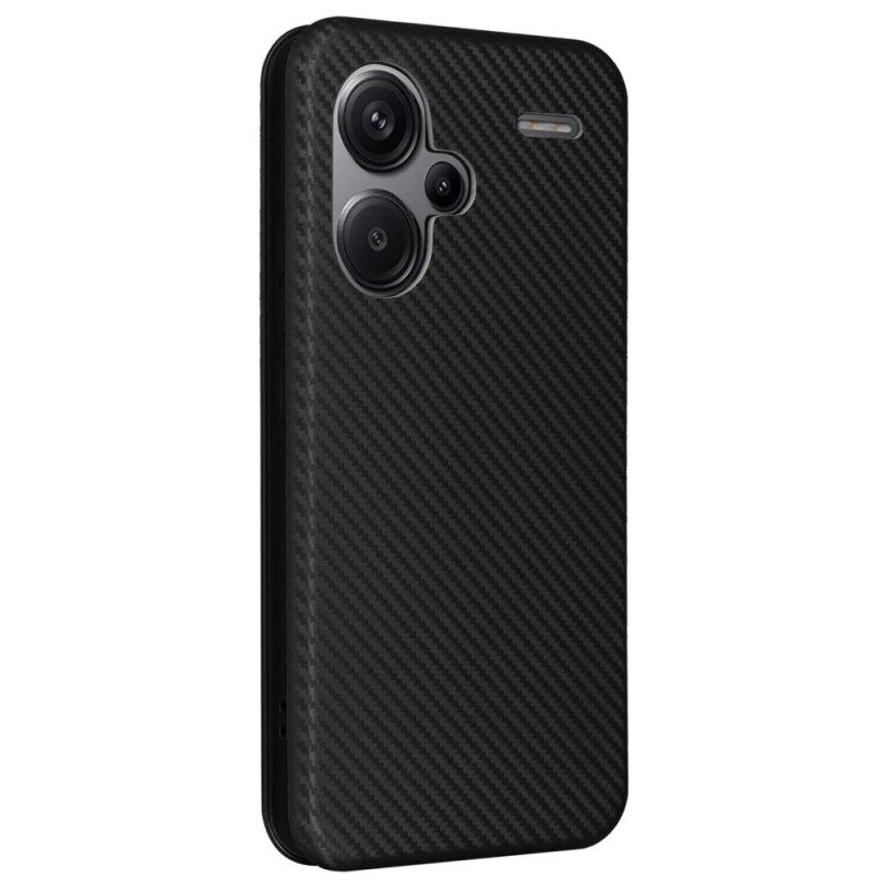 Folio-hoesje Xiaomi Redmi Note 13 Pro Plus 5g Koolstofvezel Bescherming Hoesje